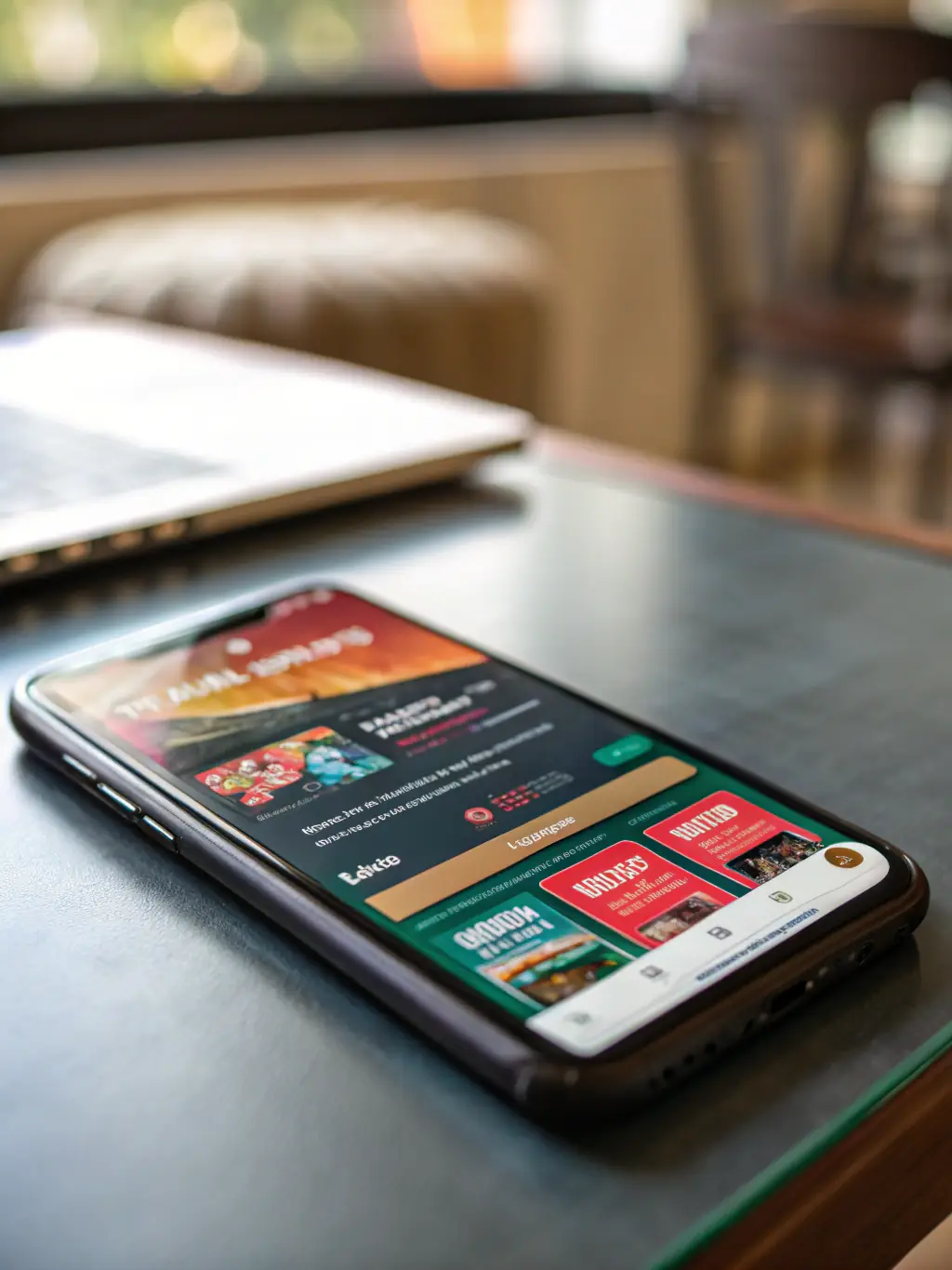 A user-friendly interface of the GameX Sports platform on a mobile device, highlighting the ease of navigation and accessibility for placing bets anytime, anywhere.